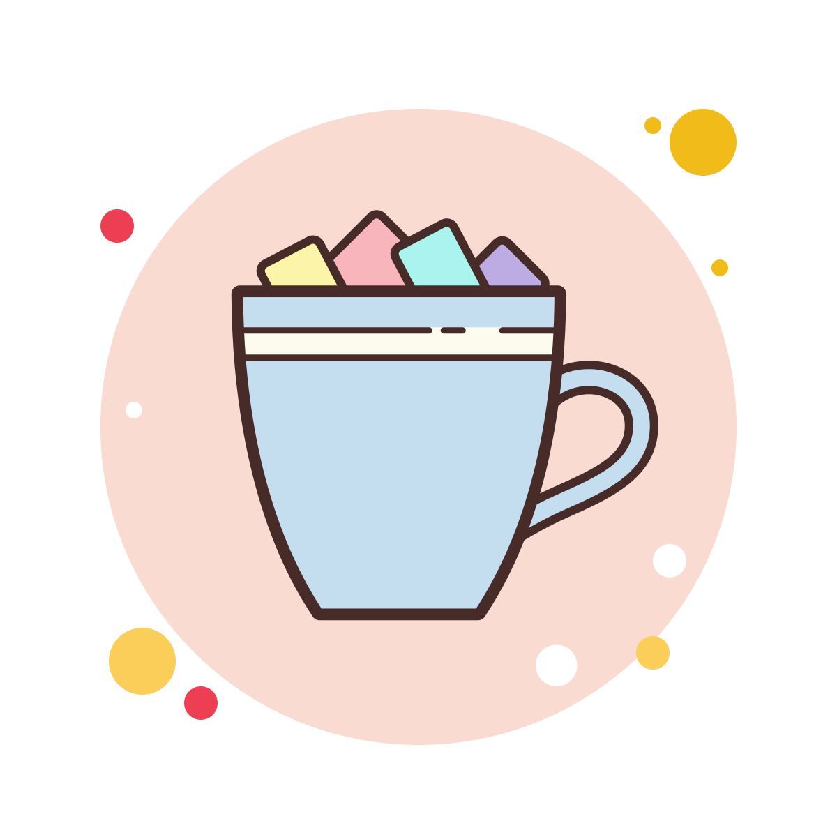 bubbles style chocolate caliente con malvaviscos icon