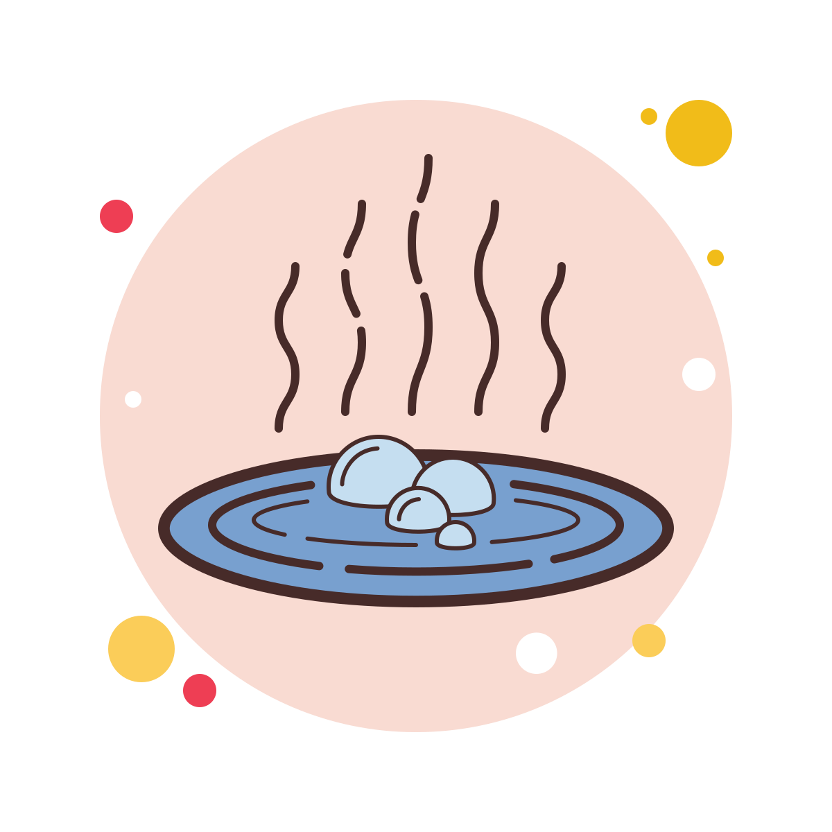 bubbles style hot springs icon