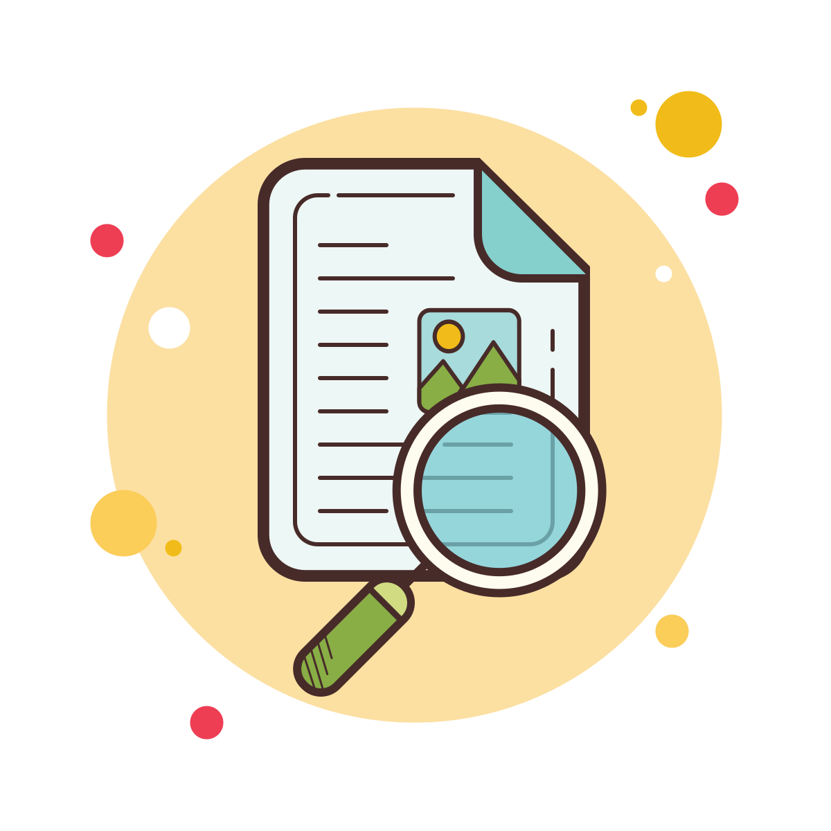 bubbles style image file icon