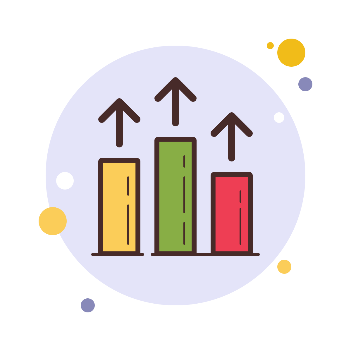 bubbles style improvement icon