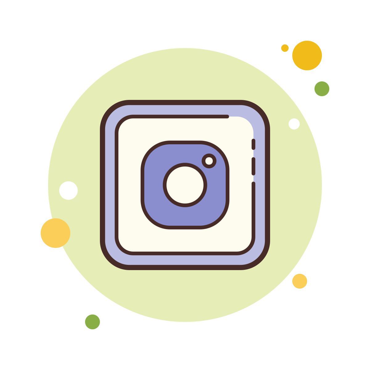 bubbles style 인스 타 그램 icon