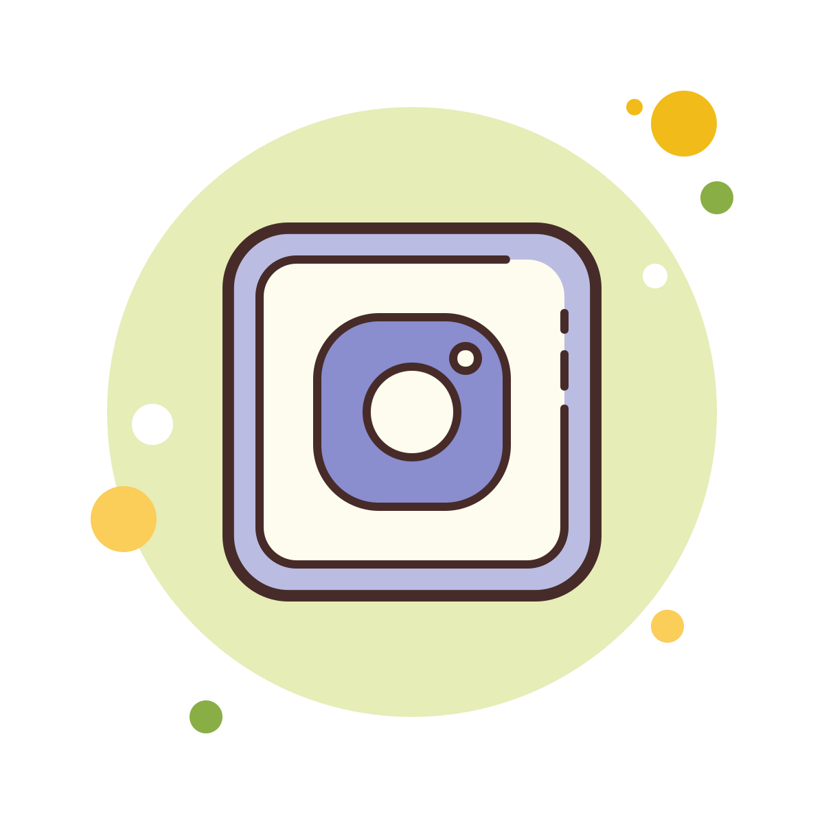 bubbles style instagram new icon