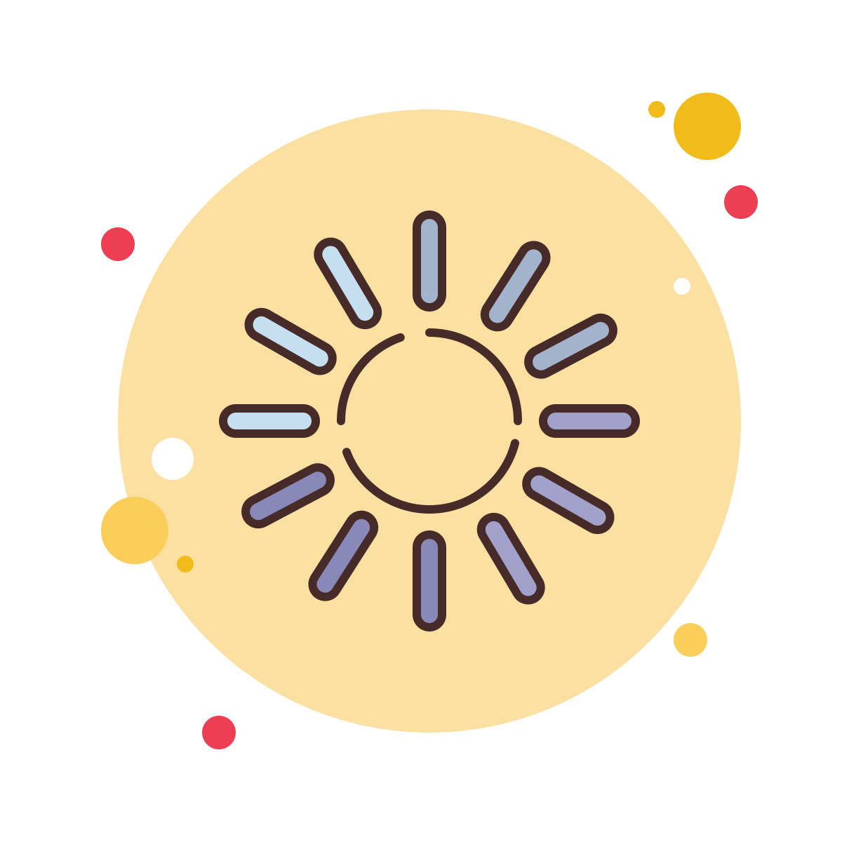 bubbles style iphone spinner icon