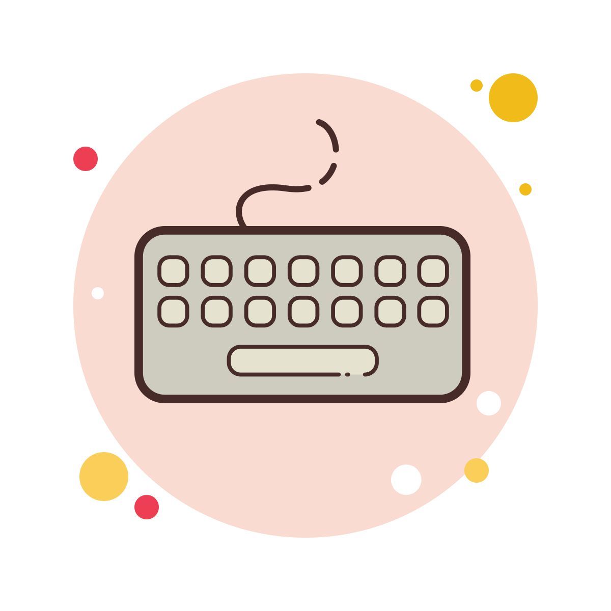 bubbles style teclado icon