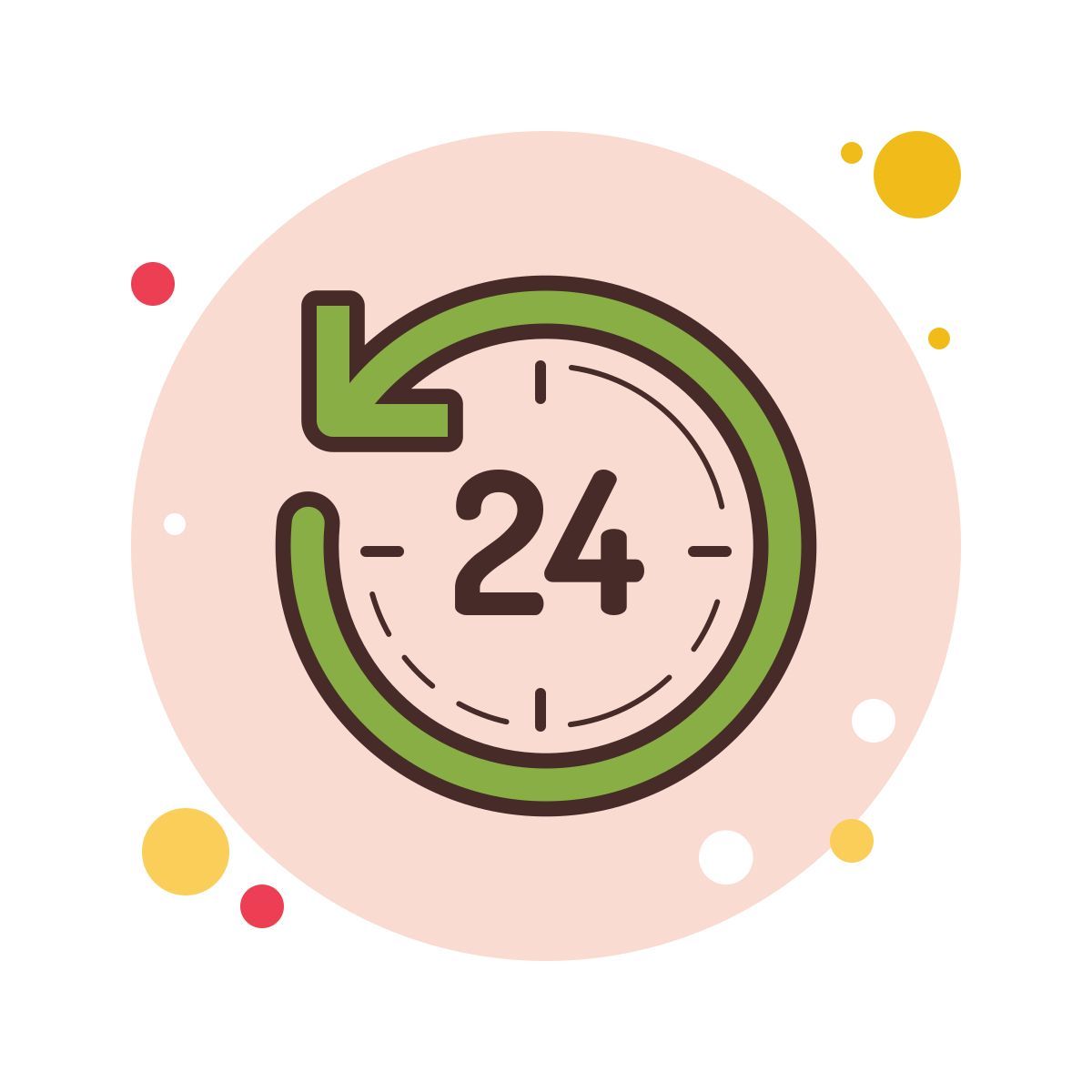 bubbles style last 24 hours icon