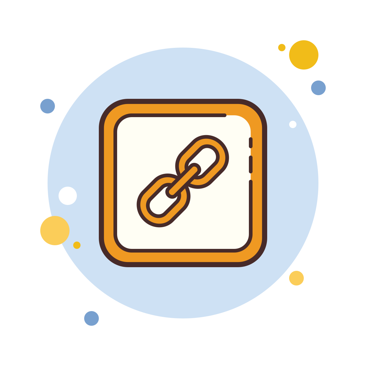 bubbles style link icon