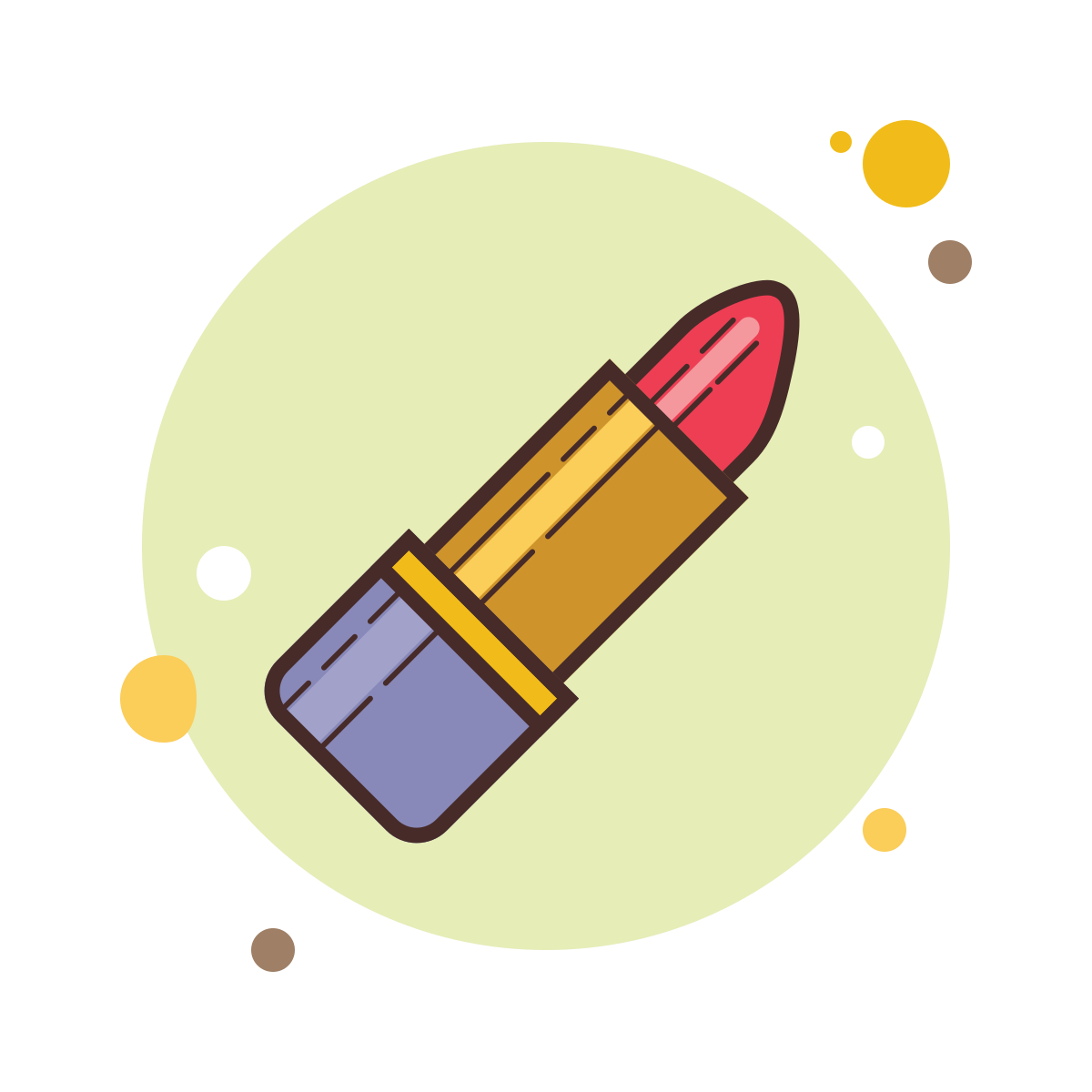 bubbles style lipstick icon