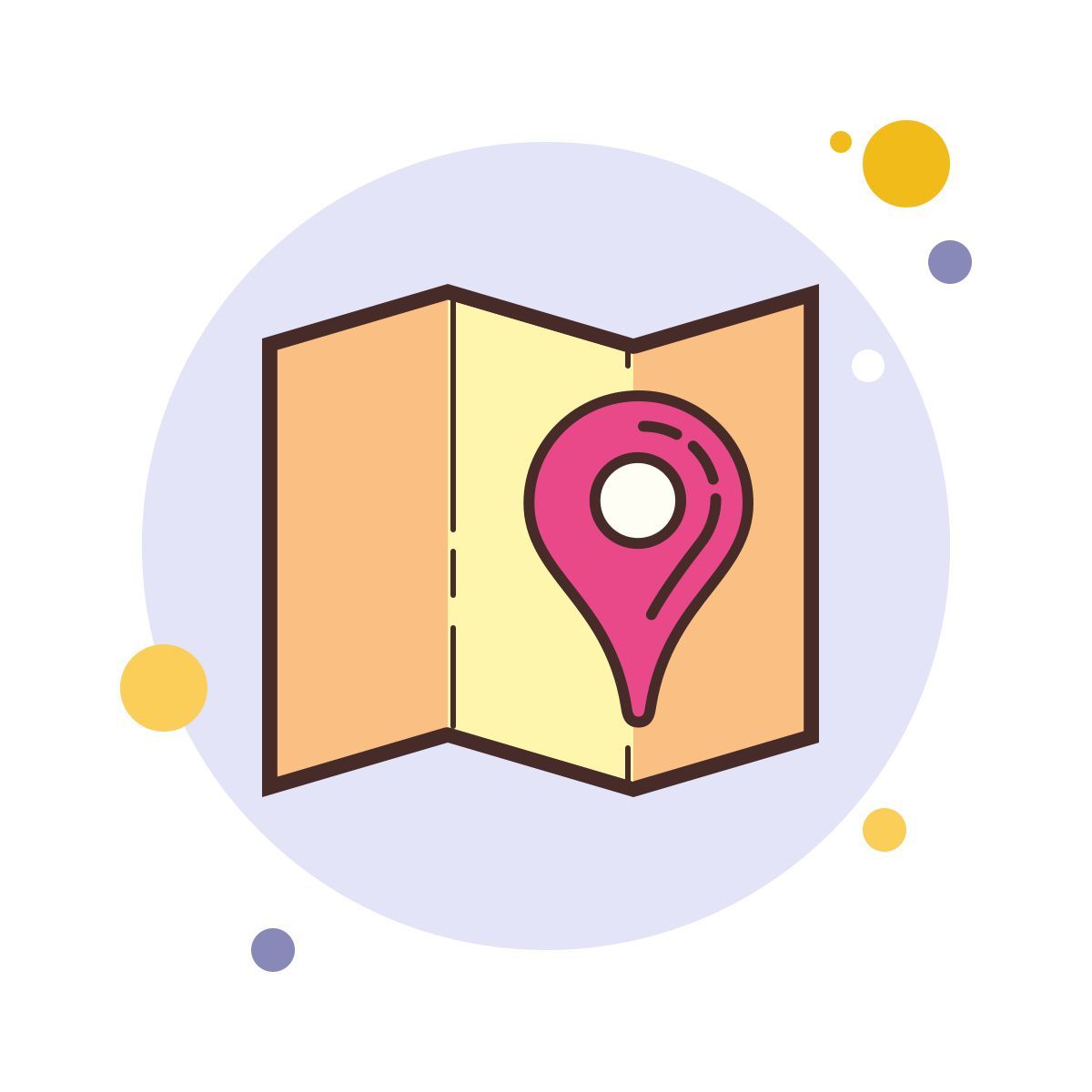 bubbles style map icon