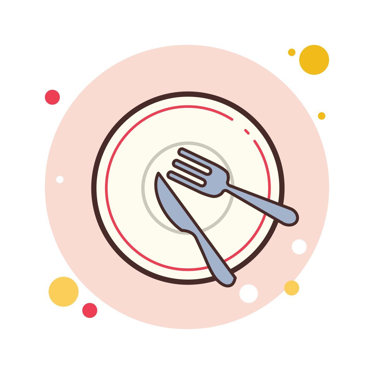 bubbles style 공식 만찬 icon