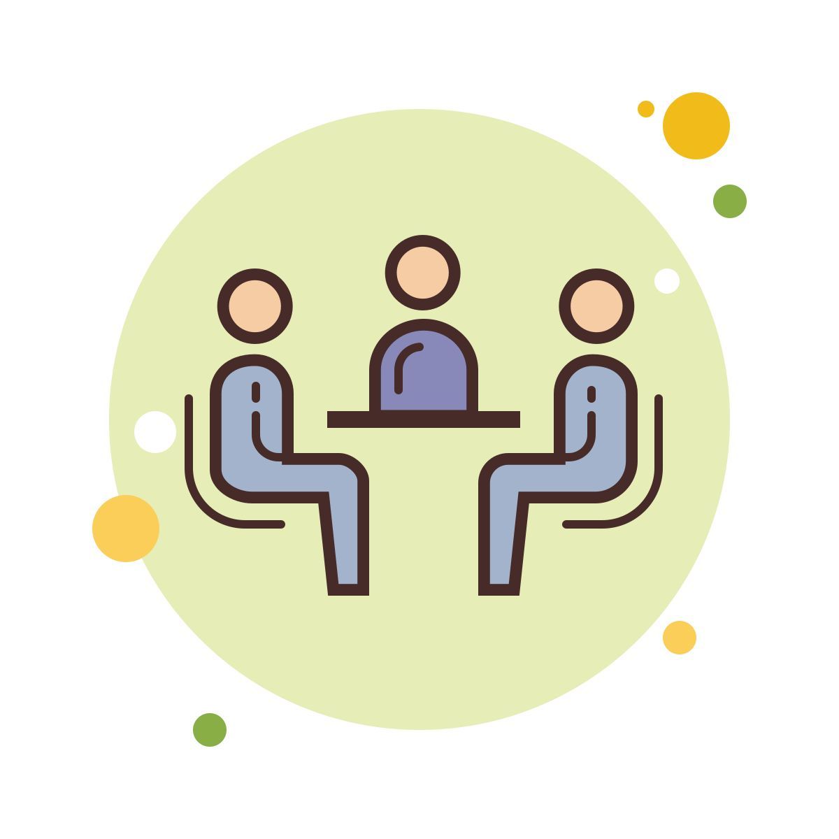 bubbles style meeting room icon