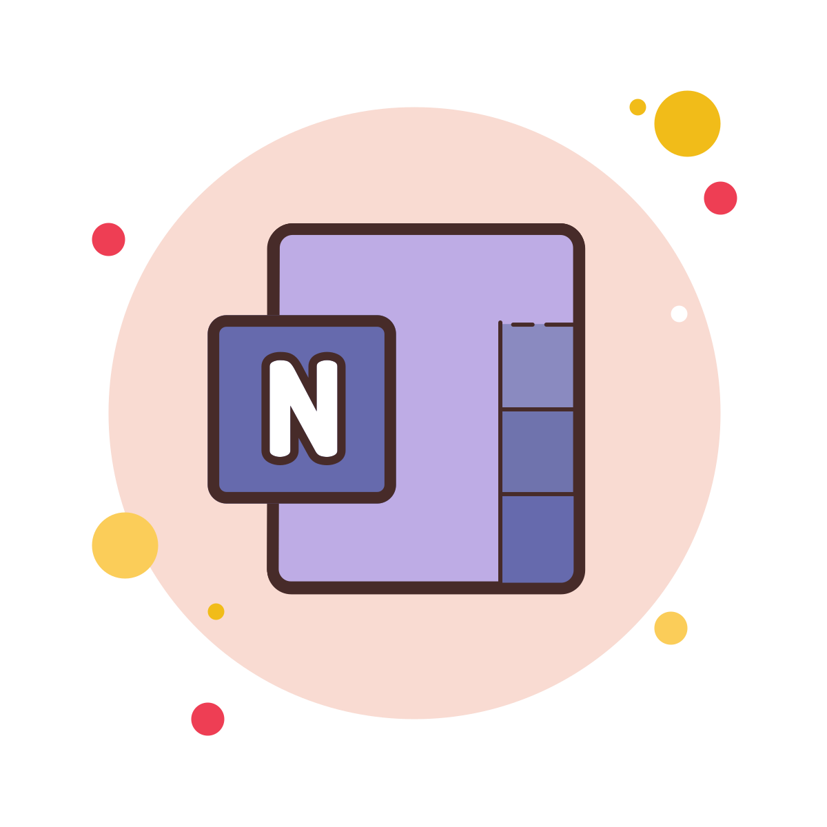 bubbles style microsoft onenote 2019  v2 icon