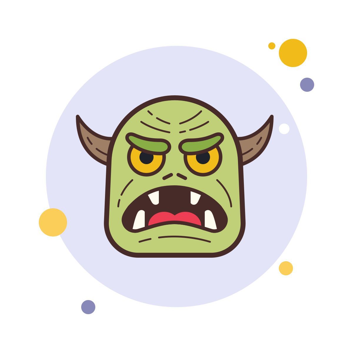 bubbles style 怪物脸 icon