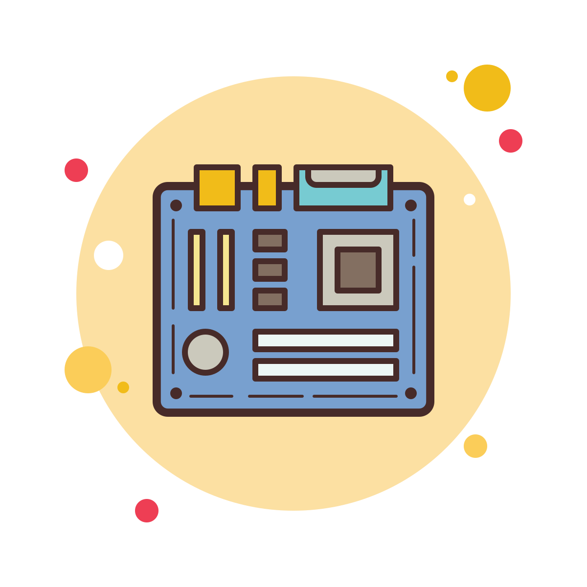 bubbles style motherboard icon