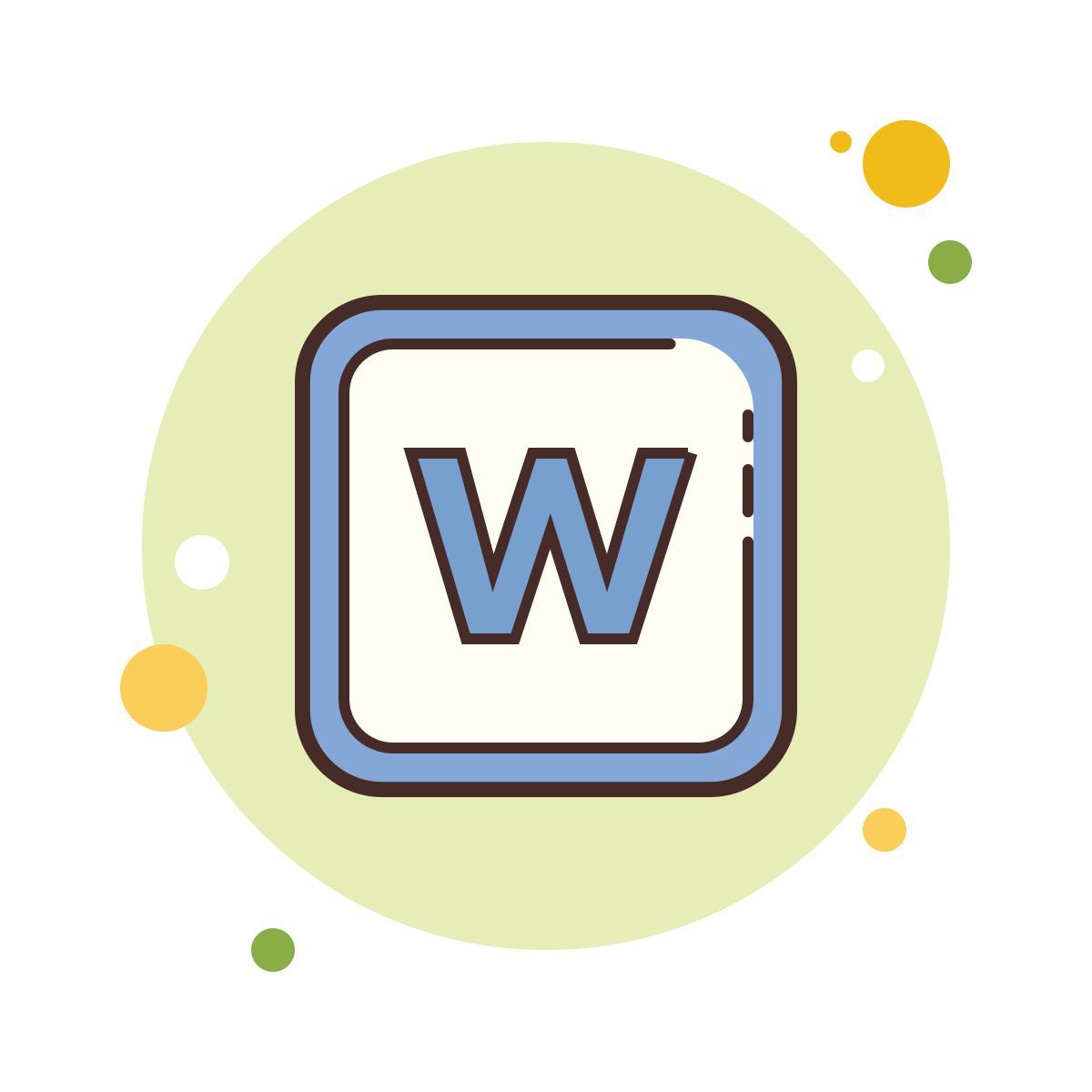 bubbles style 微软word icon