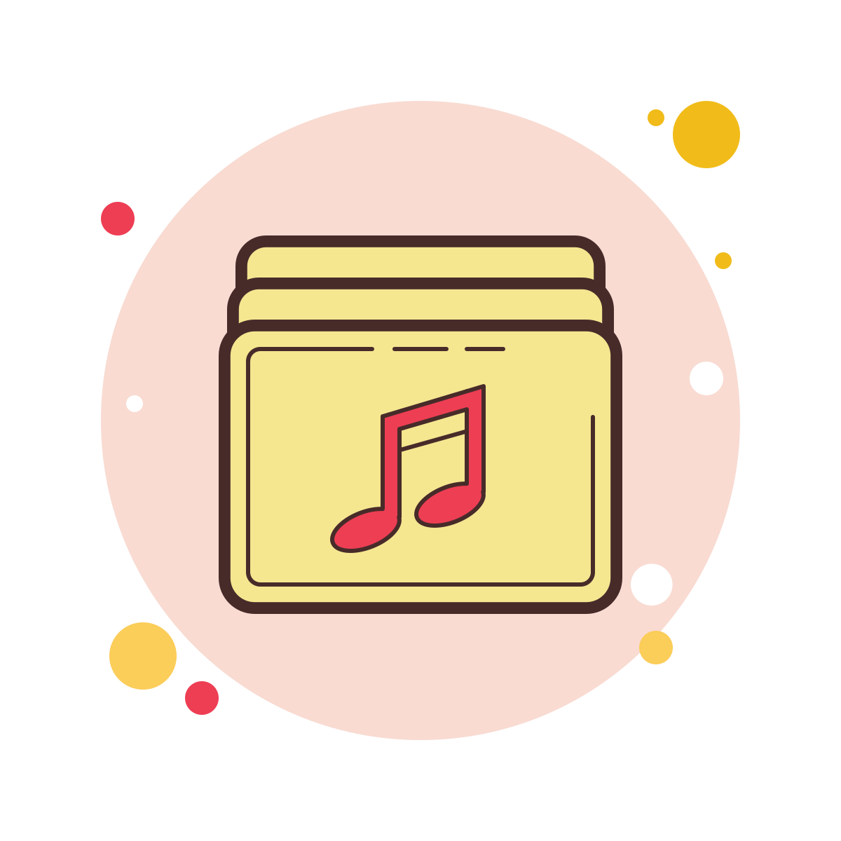 bubbles style music library icon