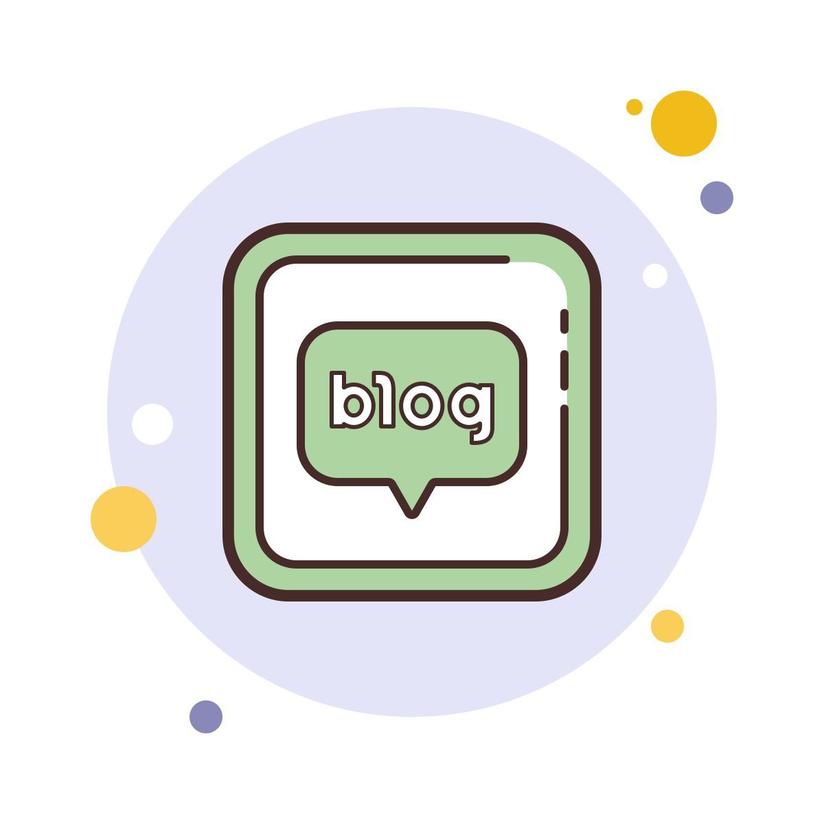 bubbles style naver博客 icon