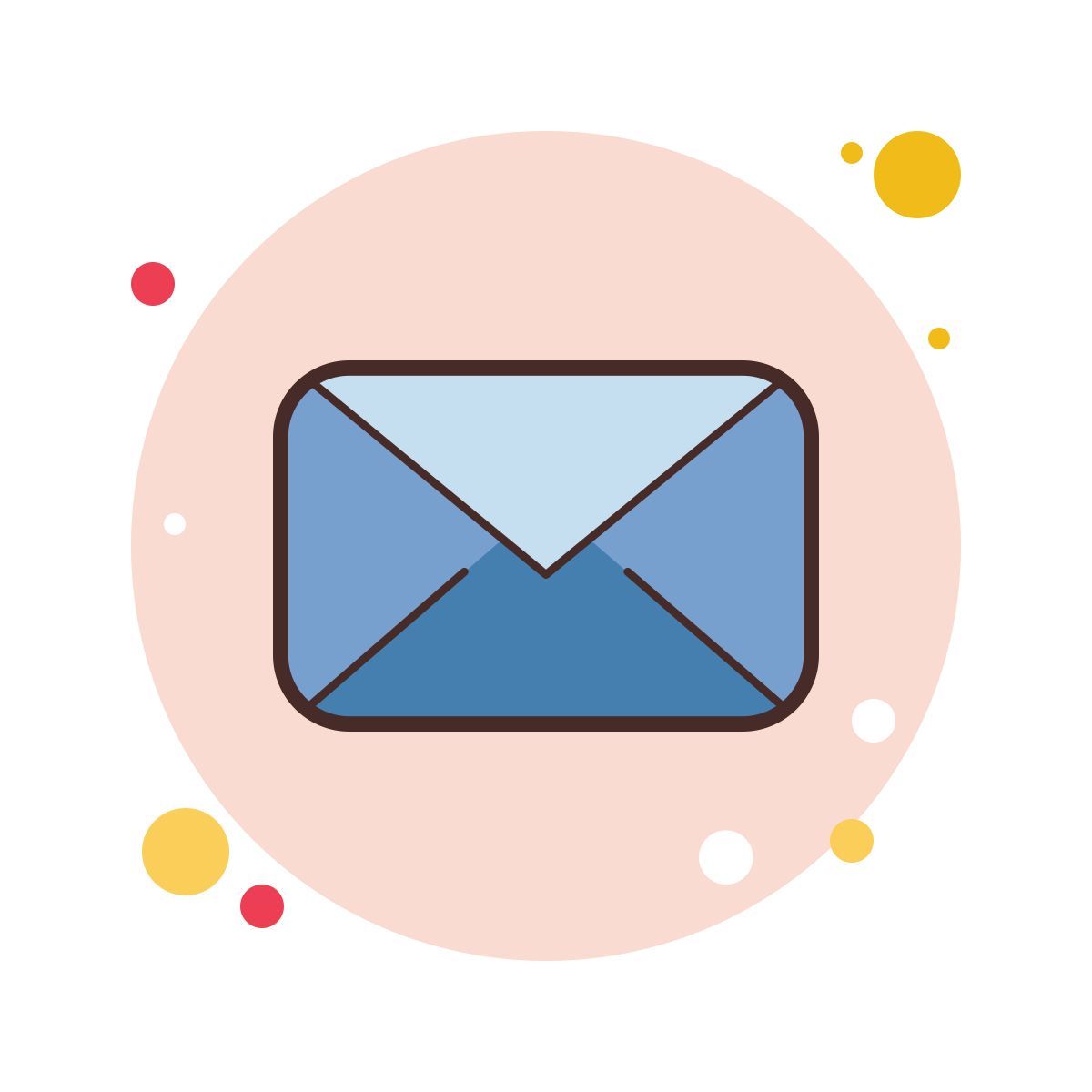 bubbles style email icon