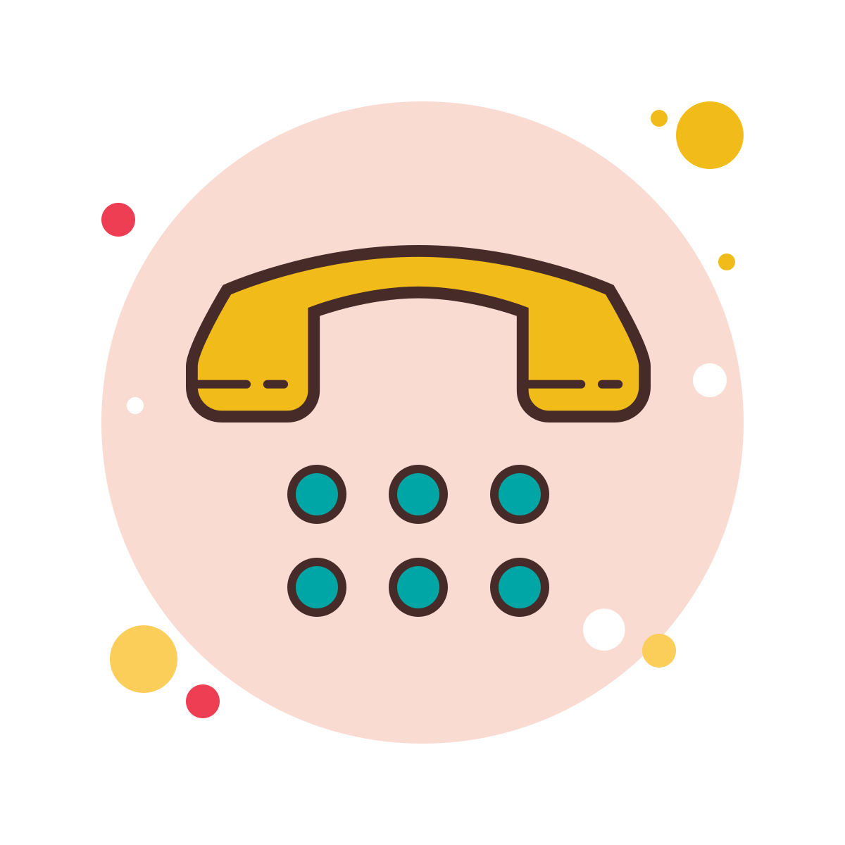 bubbles style number pad icon