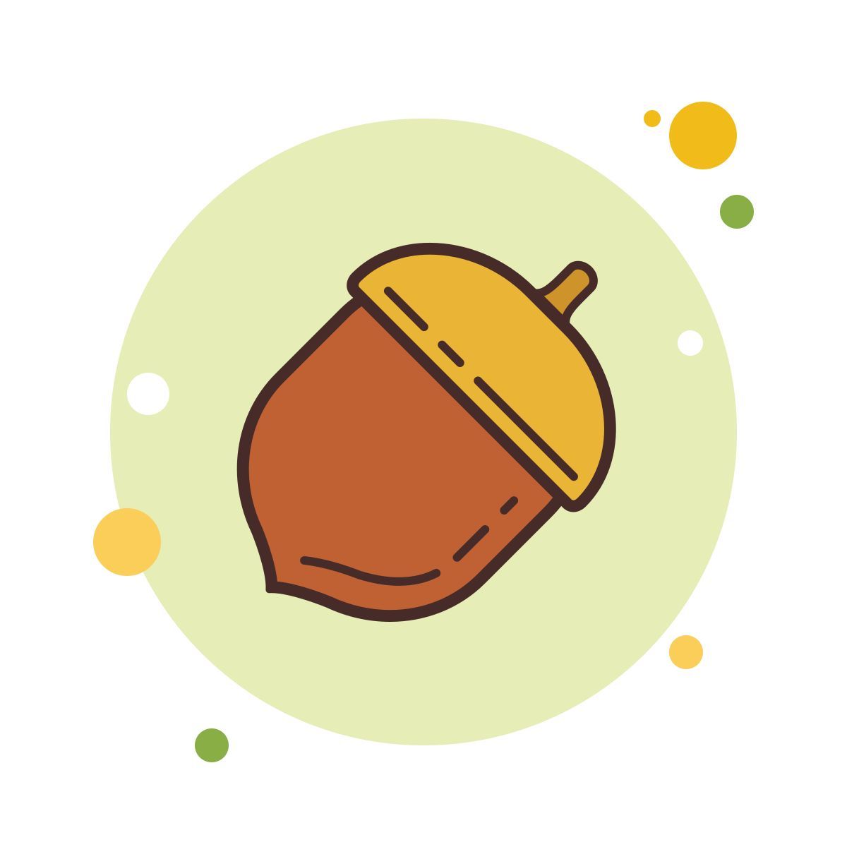 bubbles style nut icon