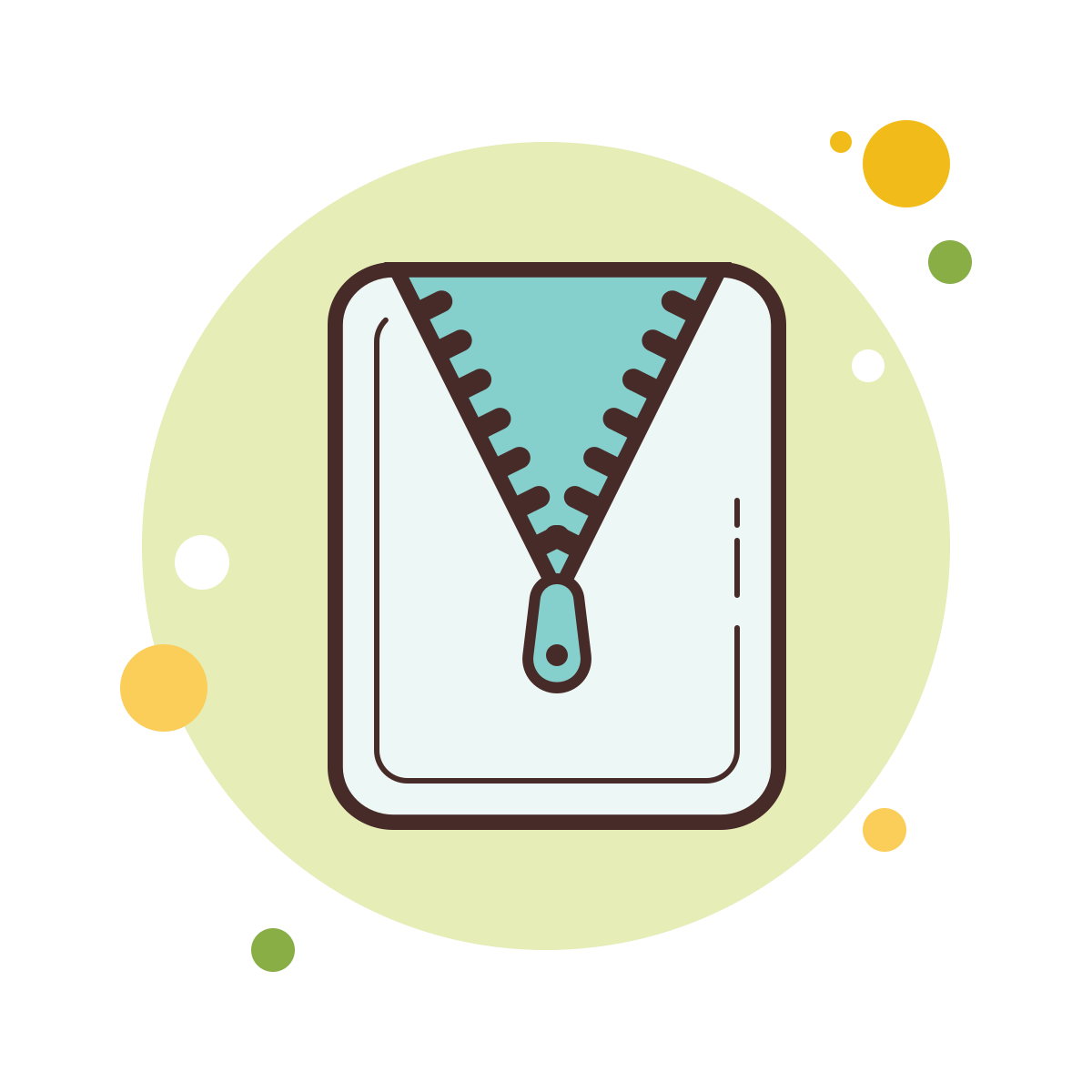 bubbles style open archive icon
