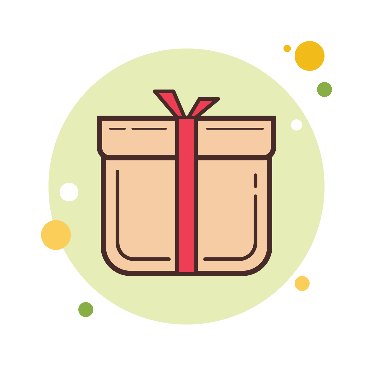 bubbles style packaging icon