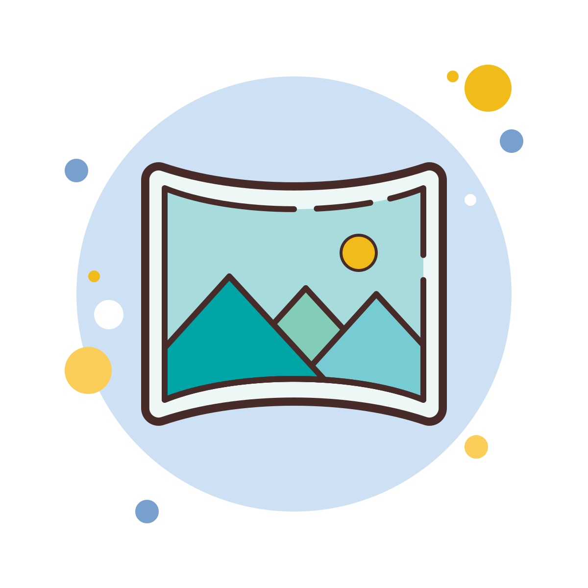bubbles style panorama icon