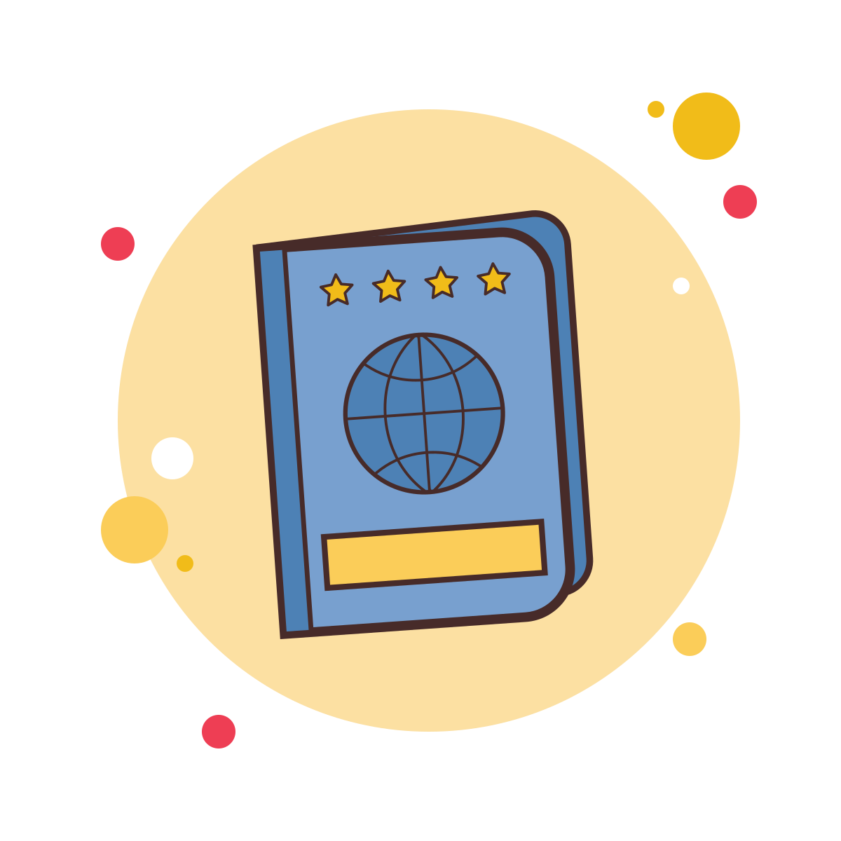 bubbles style passport icon