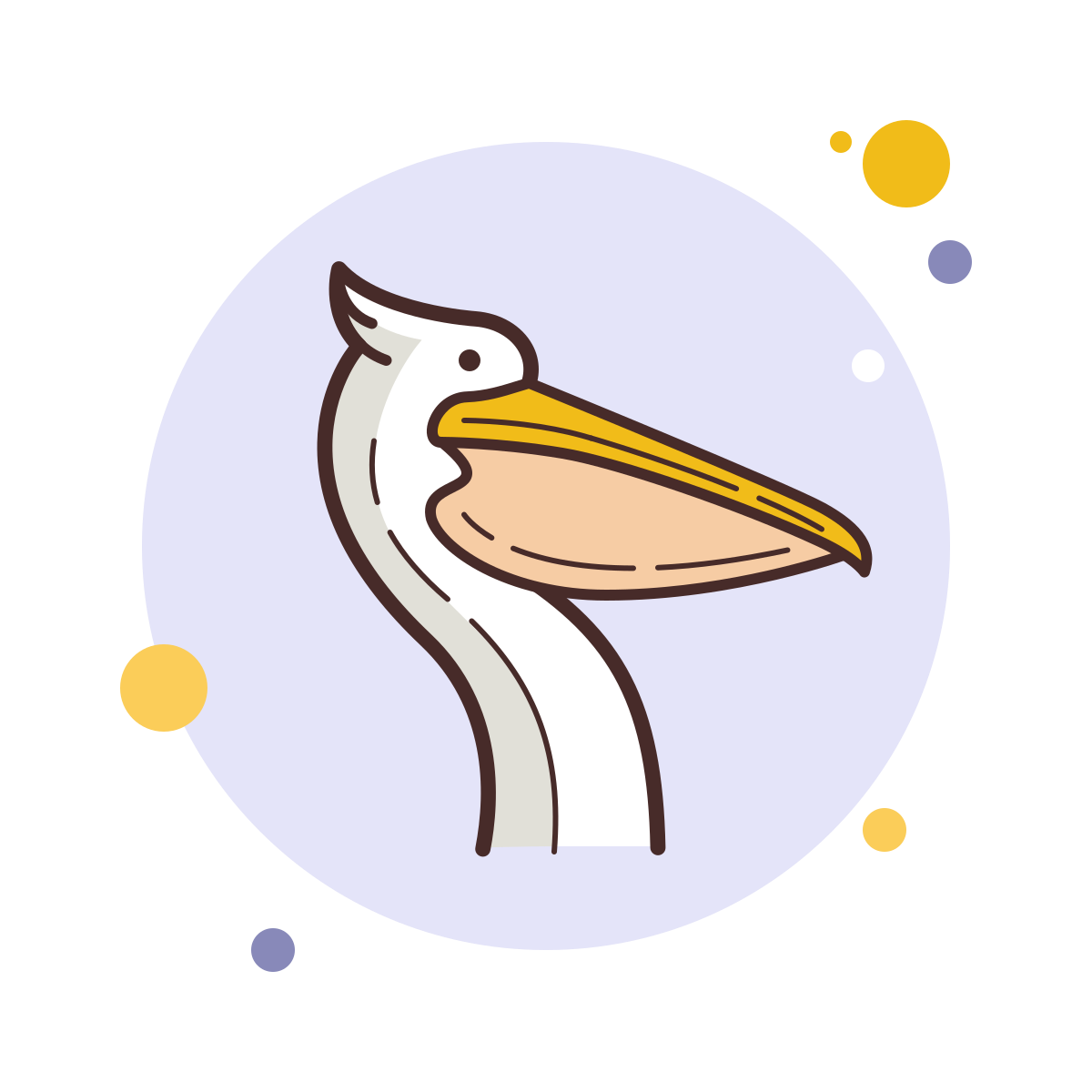 bubbles style pelican icon