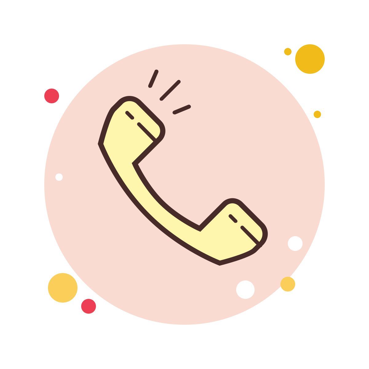 bubbles style 전화 icon