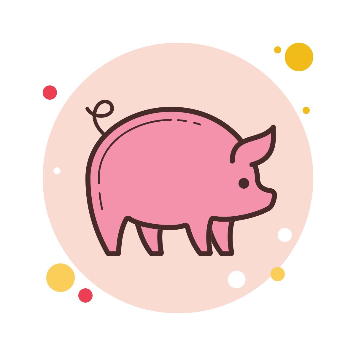 bubbles style maiale icon