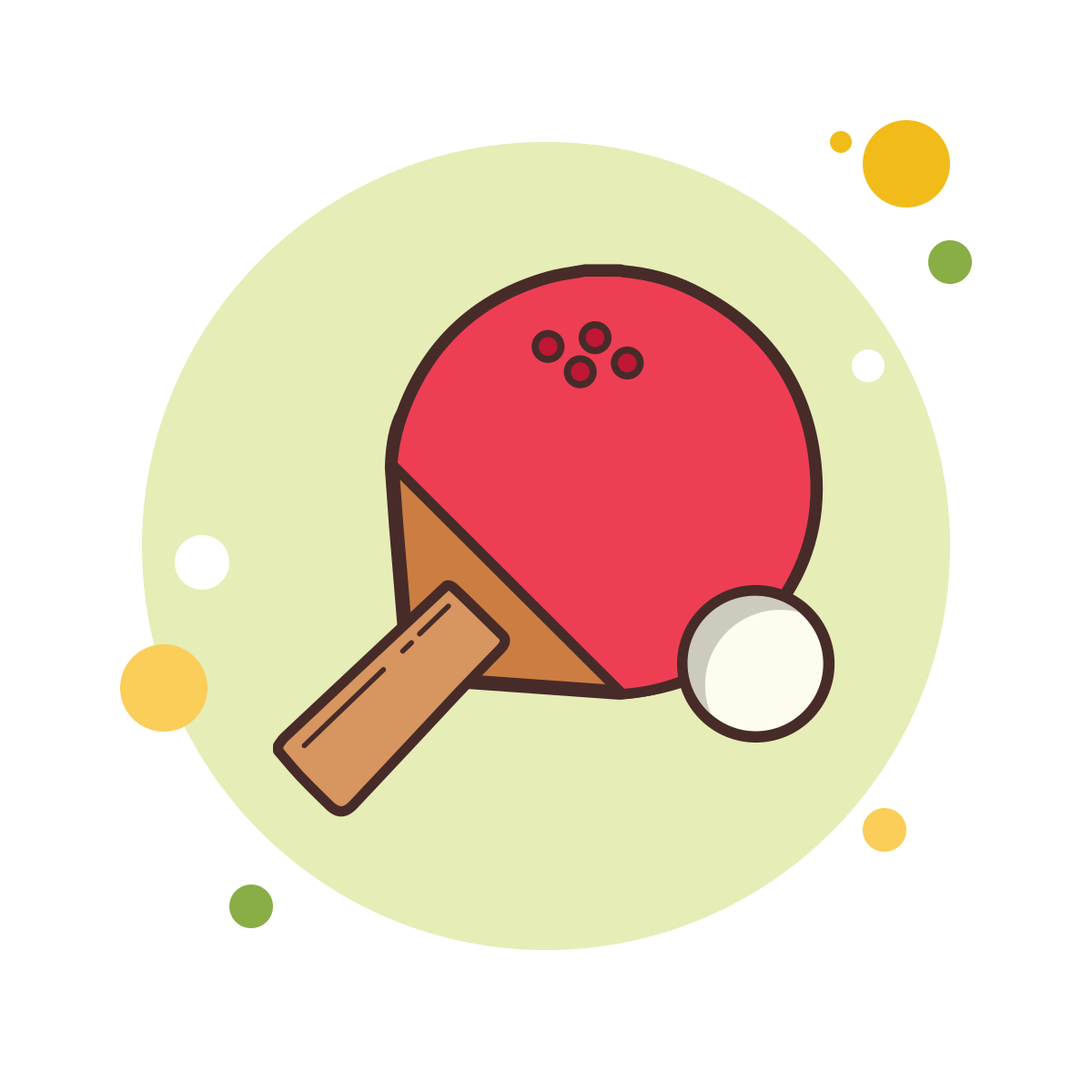 bubbles style ping pong icon