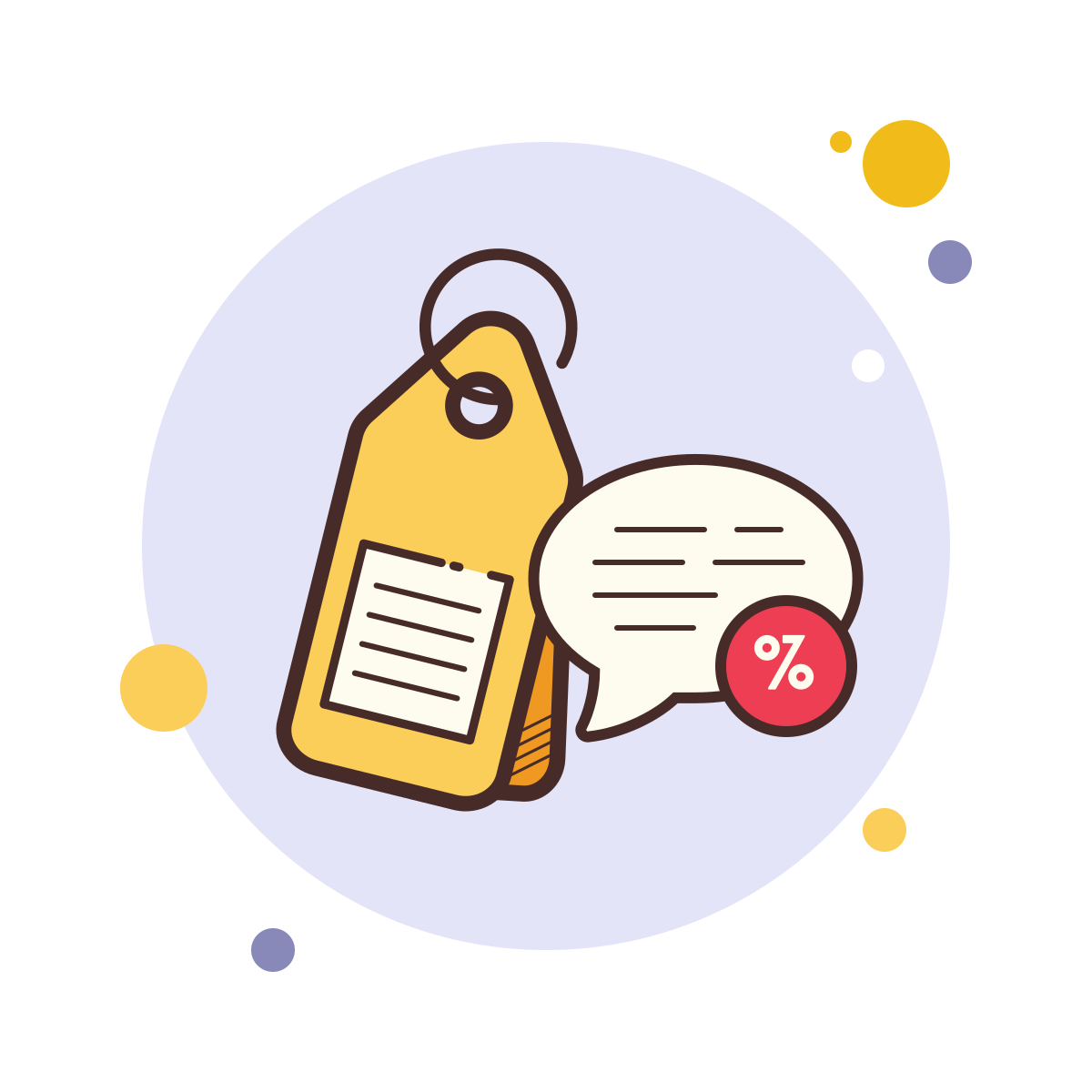 bubbles style price tag icon