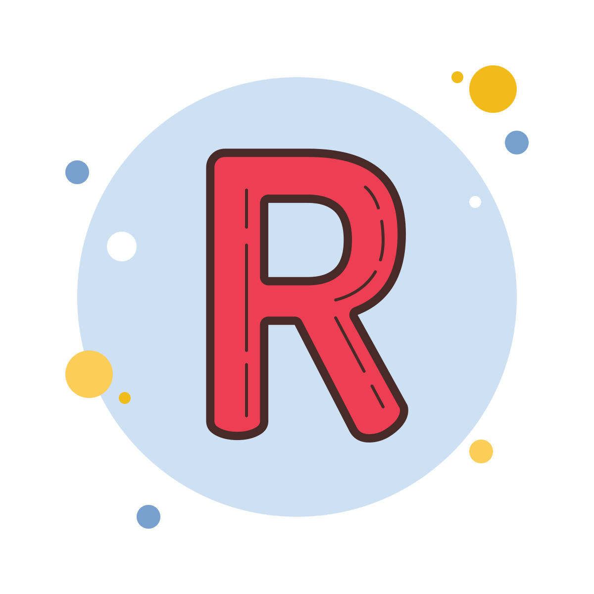 bubbles style r icon