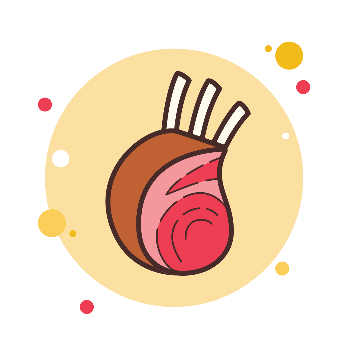 bubbles style rack of lamb icon