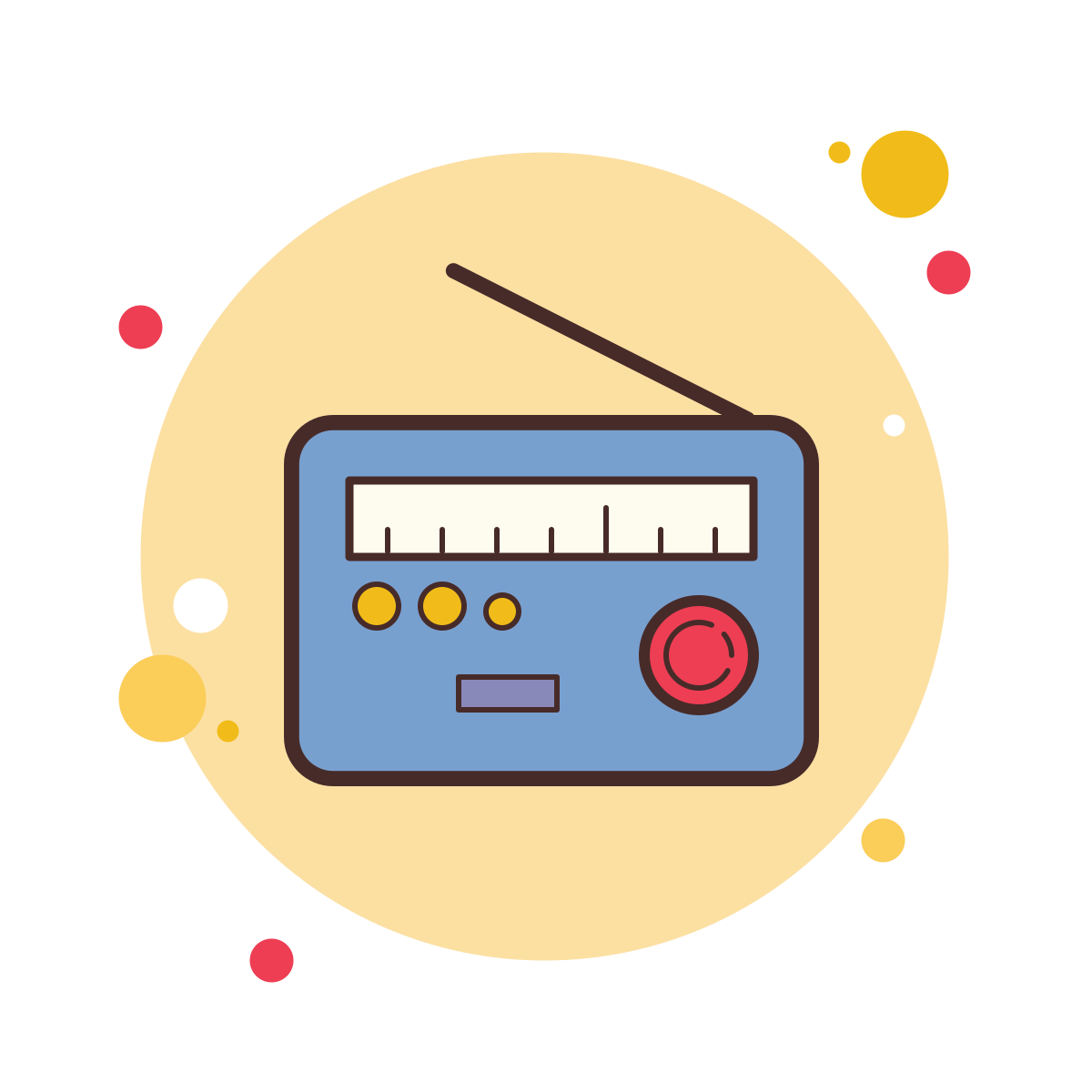 bubbles style radio icon