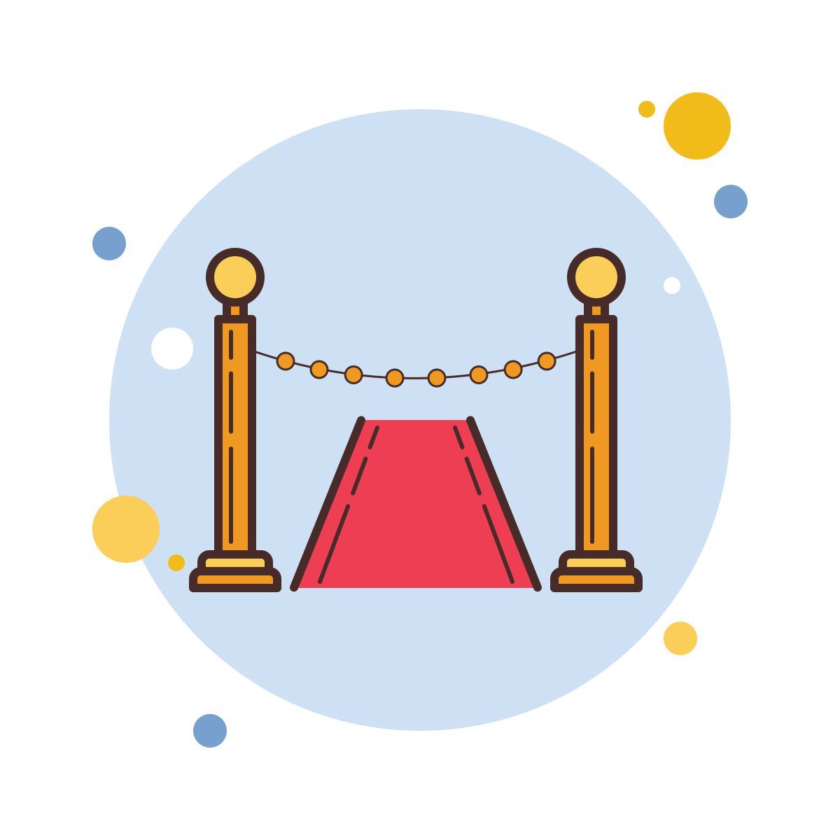 bubbles style tappeto rosso icon