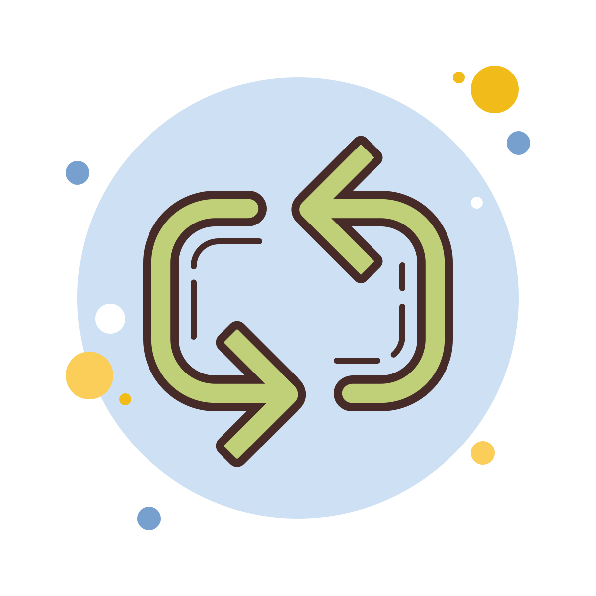 bubbles style repeat icon