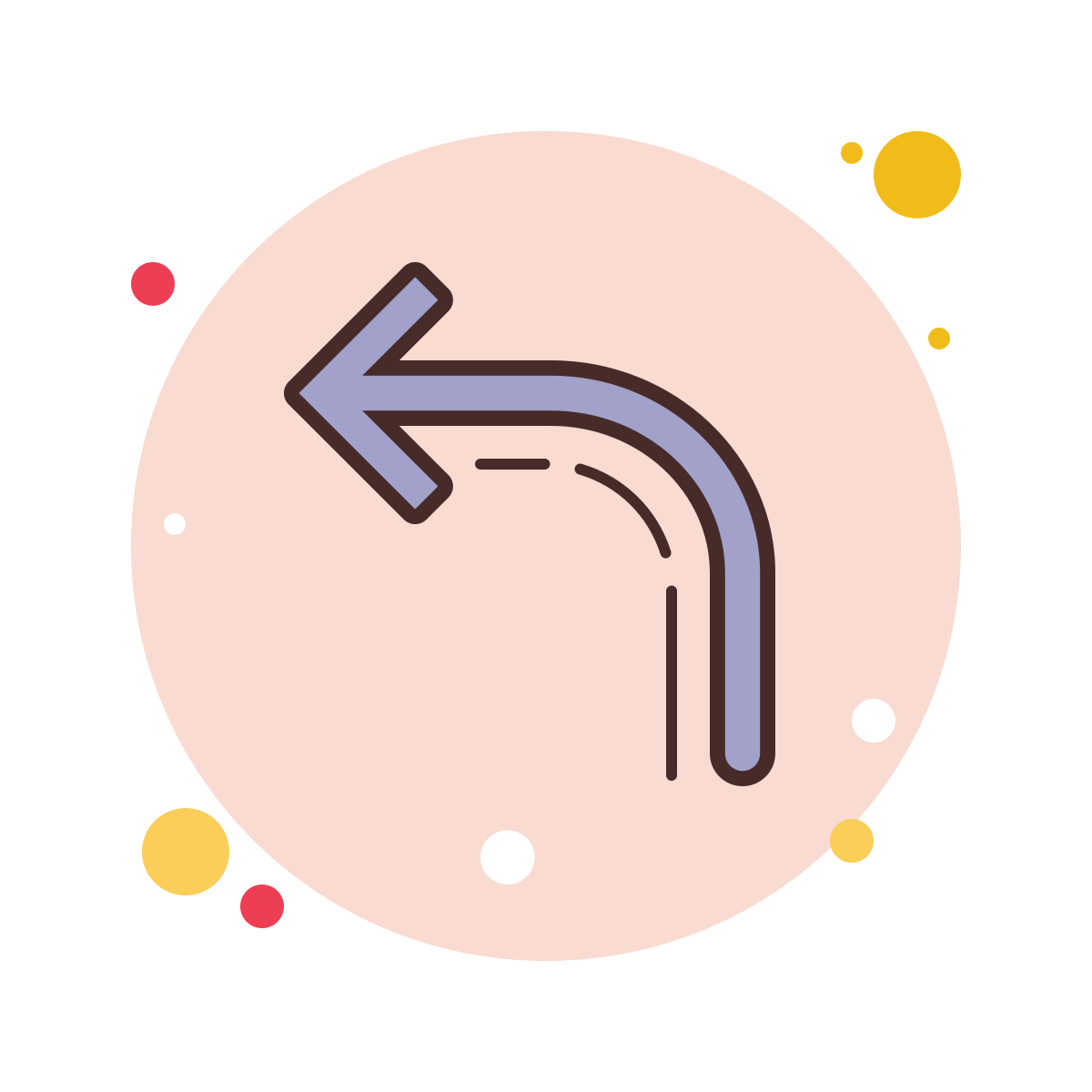 bubbles style reply arrow icon