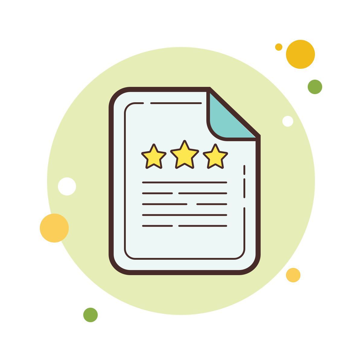 bubbles style 검토 icon