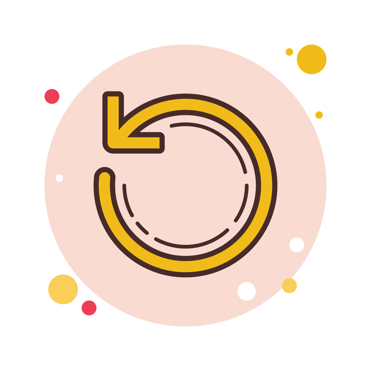 bubbles style rotate icon