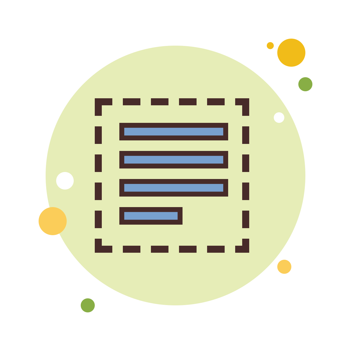 bubbles style select all icon