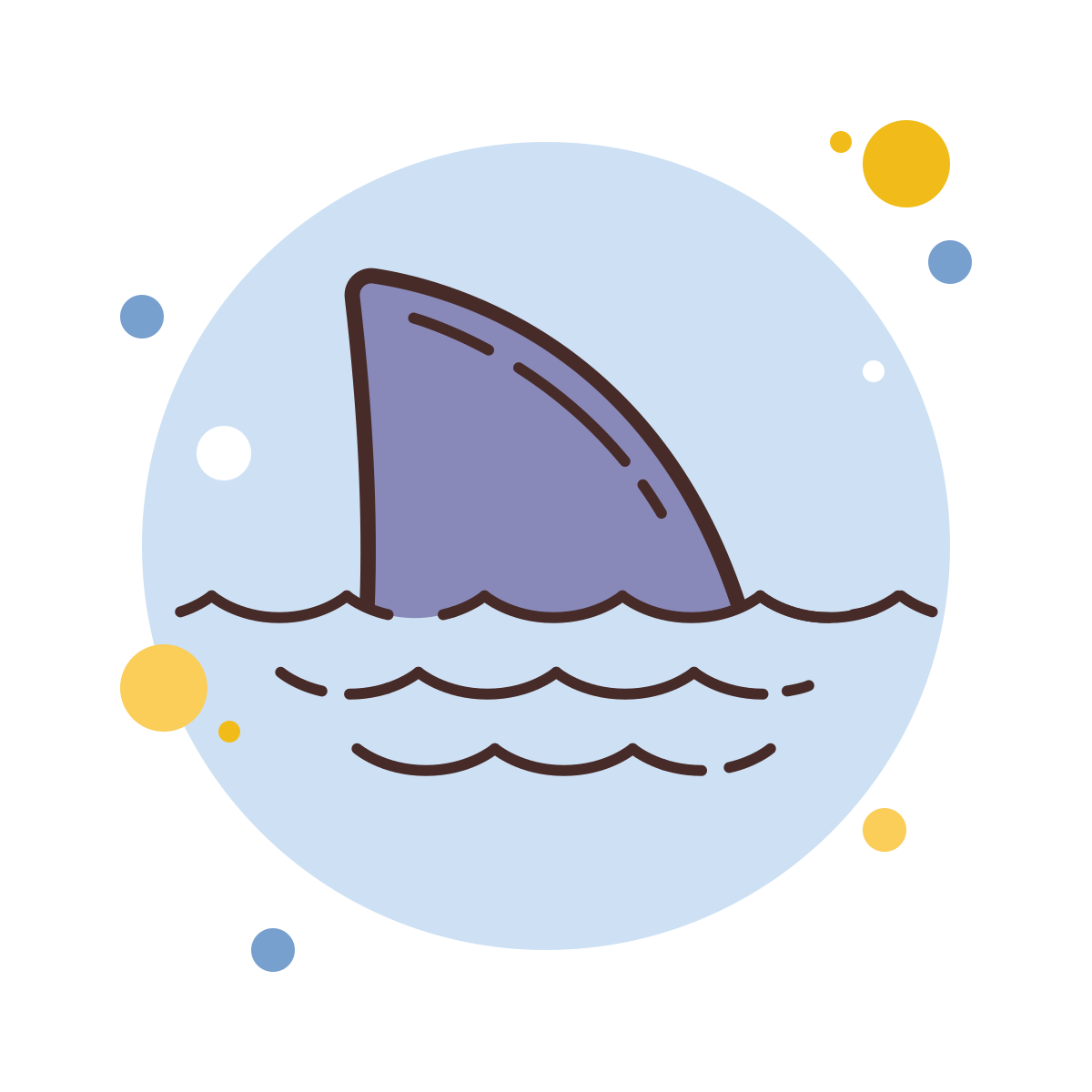 bubbles style shark icon