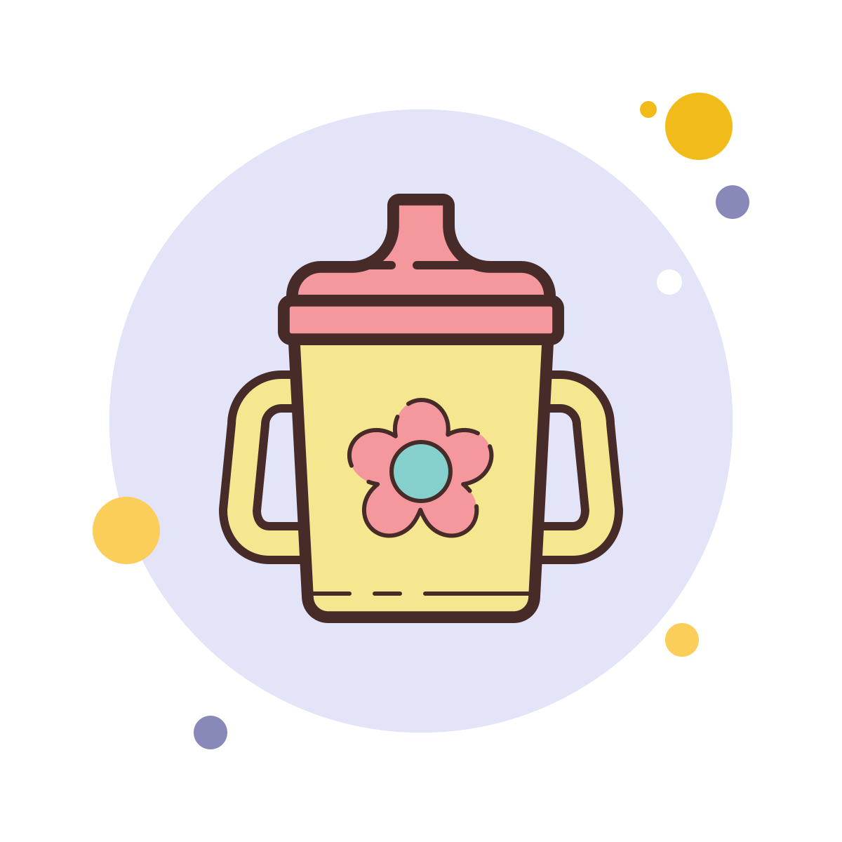 bubbles style sippy cup icon