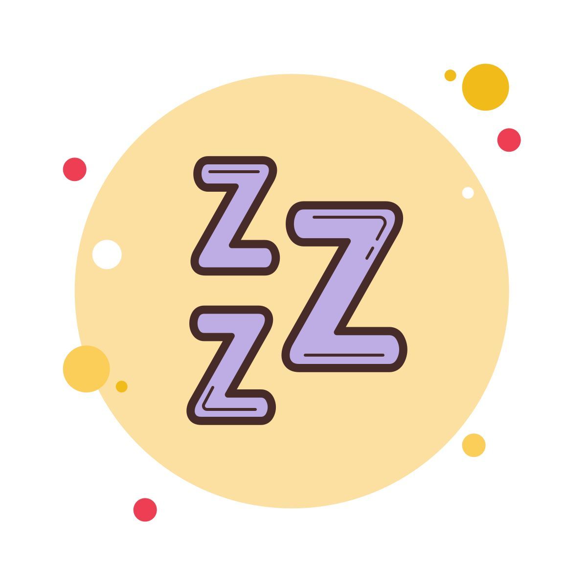 bubbles style dormir icon
