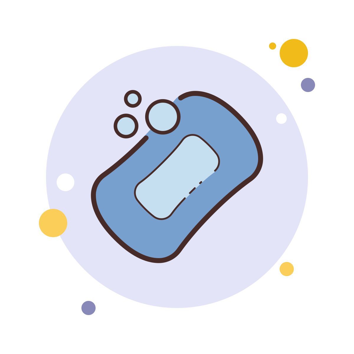 bubbles style 肥皂 icon