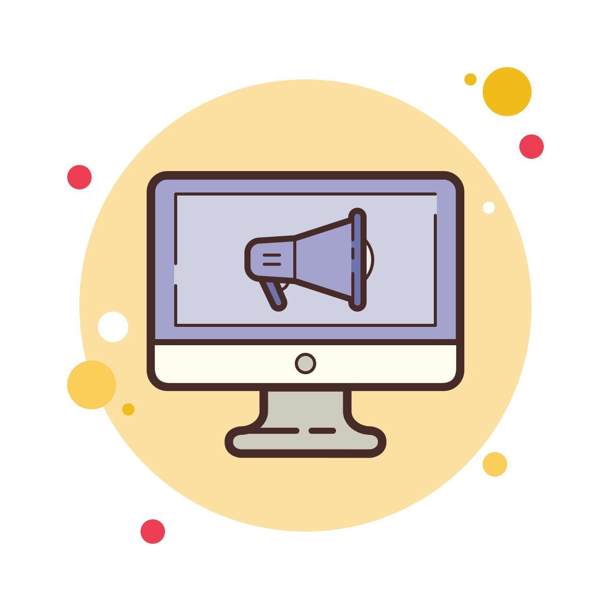 bubbles style marketing icon