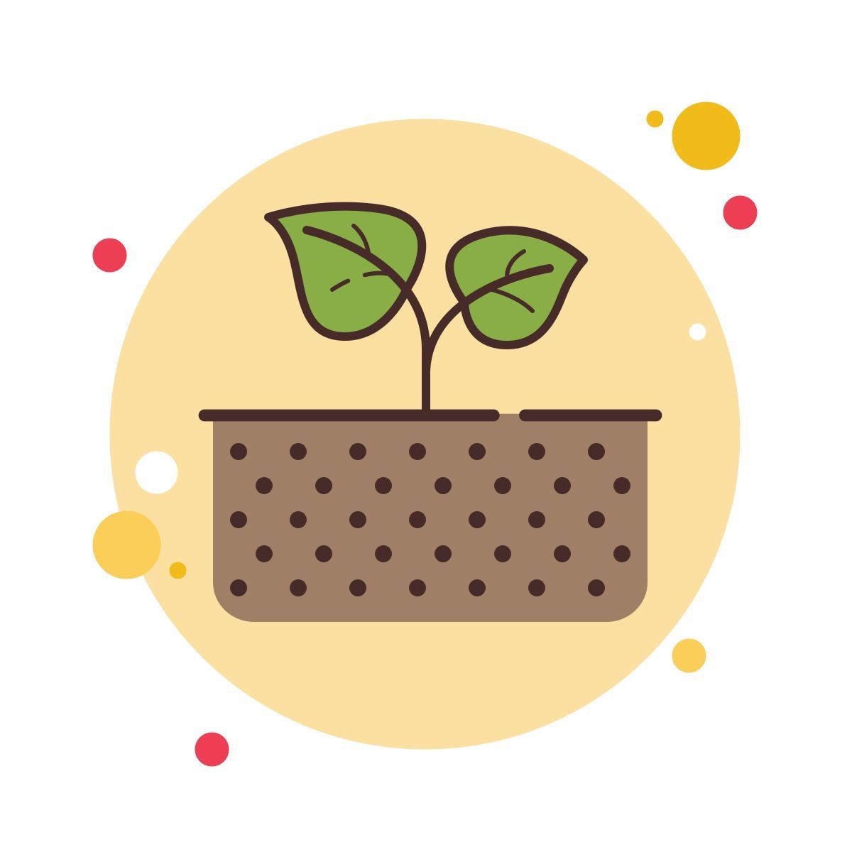 bubbles style soil icon