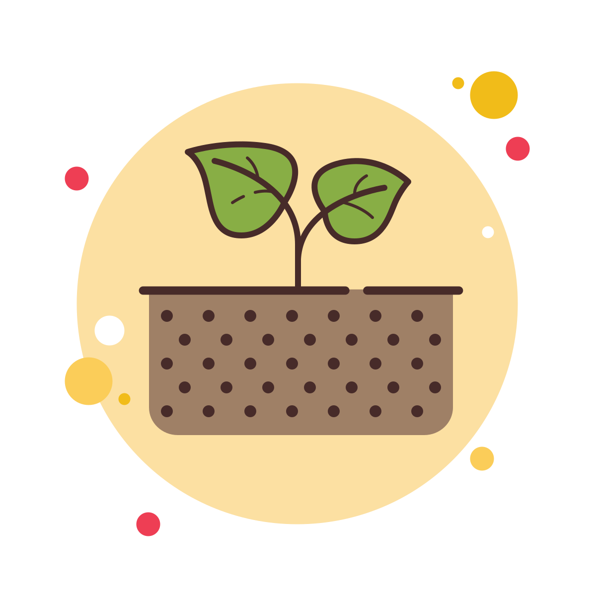 bubbles style soil icon