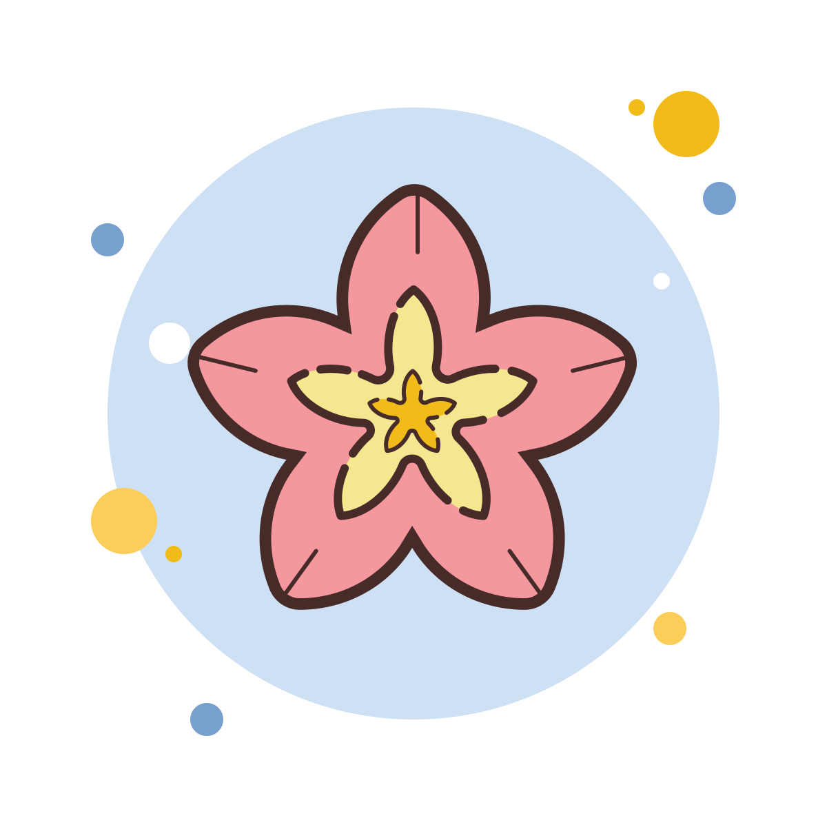 bubbles style spa flower icon
