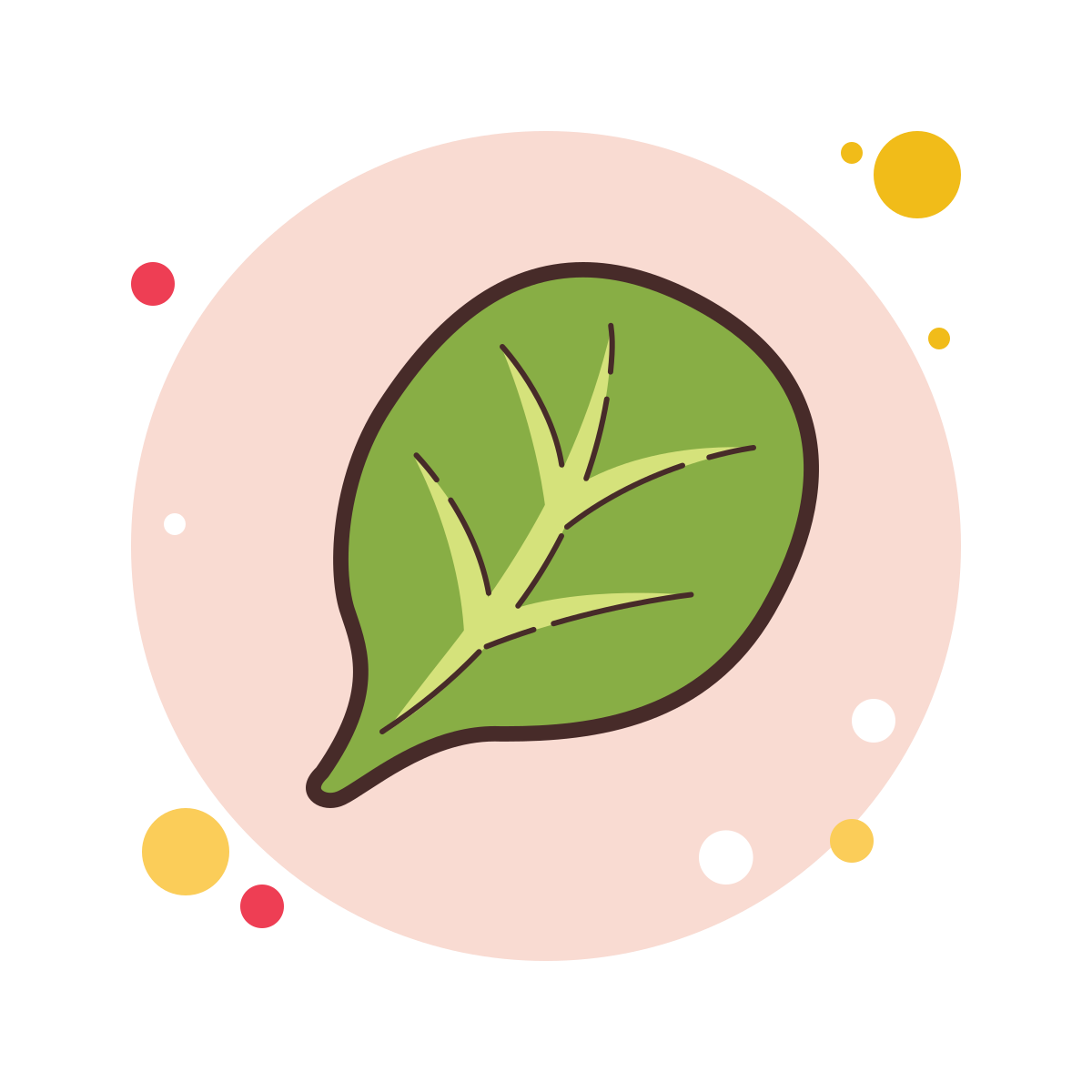 bubbles style spinach icon